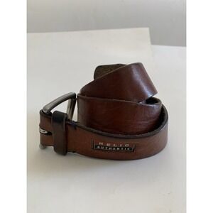 RELIC Authentic Men's Brown Belt Full Grain Cowhide Work Belt - Men's Size 35-38